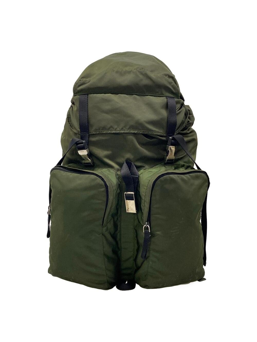 Prada Khaki Nylon Backpack #363428P54B